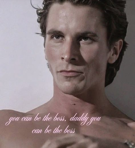 Christian Bale Coquette, Coquette Patrick Bateman, Patrick Bateman Coquette, Coquette Movies, Coquette Boy, I'm Toxic, Movies For Boys, Lana Del Rey Lyrics, Me Quotes Funny