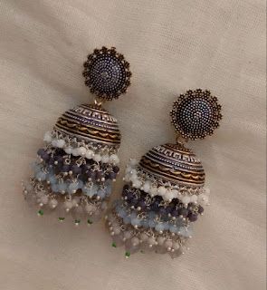 #jewellerydesign #jewellery #jewellerylover #earrings #necklace #fashion #kundanjewellery #diamond #onlineshopping #handmadejewellery #style #bracelet #jewelrydesigner #indianjewellery #jewelleryaddict #handmade #jewelryaddict #bridaljewellery #jewels #jewelrydesign #accessories #silver #diamonds #rings #jdh #jewellerydesignhub  #earringsjewellery #oxidizedearrings #oxidizedsilverjewellery Silver Jhumka Earrings, Trendy Silver Jewelry, Oxidised Earrings, Indian Wedding Jewelry Sets, Pretty Jewelry Necklaces, Fancy Jewellery Designs, Indian Jewellery Design Earrings, Indian Jewelry Sets, Jewelry Accessories Ideas