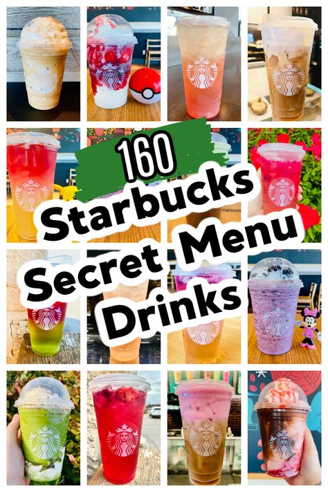 Non Coffee Starbucks Drinks, Copycat Starbucks Drinks, Best Starbucks Drinks, Drinks Starbucks, Starbucks Secret Menu Recipes, Starbucks Tea, Cold Starbucks Drinks, Secret Starbucks Recipes, Starbucks Drinks Diy