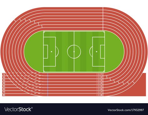 Sports Ground Design, Running Track Design, Track Illustration, Running Field, Cartoon Running, Mini Churros, Site Plan Design, Football Tactics, Iphone 6s Wallpaper