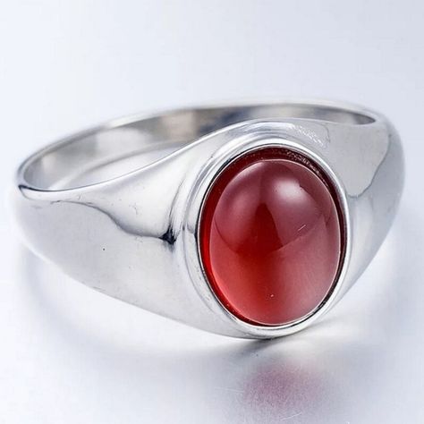 NATURAL GARNET GEMSTONE RING WEDDING BAND GIFT AND MEMENTOS Item Description:- MATERIAL-Silver METAL PURITY- 925 Sterling Silver GEMSTONE- Garnet Gemstone GEMSTONE COLOR- Red GEMSTONE SHAPE- Oval Cut GENDER- Male BIRTHSTONE- January JEWELRY TYPE- Ring Men Ring Wedding, Groom Ring, January Birthstone Rings, Gents Ring, Garnet Jewelry, January Birthstone, Men Ring, Red Gemstones, Garnet Ring