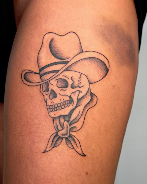 Dead Cowboy Tattoo, Skull Cowboy Hat Tattoo, Cowboy American Traditional Tattoo, Western Skull Tattoo, Skull Cowboy Tattoo, Skeleton Cowboy Tattoo, Traditional Cowboy Tattoo, Cowboy Tattoo Western, Cowboy Tattoos For Men