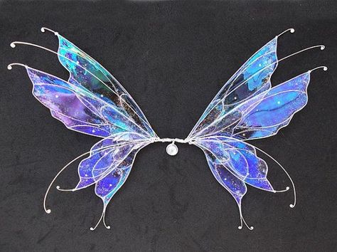 Fairy Wings Aesthetic, Fae Wings, Purple Fairy Wings, Iridescent Wings, Butterfly Fairy Wings, Fairy Cosplay, Water Fairy, Ooak Fairy, Butterfly Blue