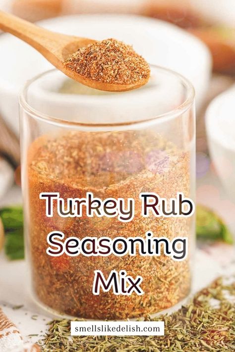 Thanksgiving Smoked Turkey, Smoked Turkey Rub Recipes, Smoked Turkey Rub, Turkey Rub Recipes, Turkey Rub, Turkey Seasoning, Homemade Dry Mixes, Chicken Taco Seasoning, Dry Rub Recipes