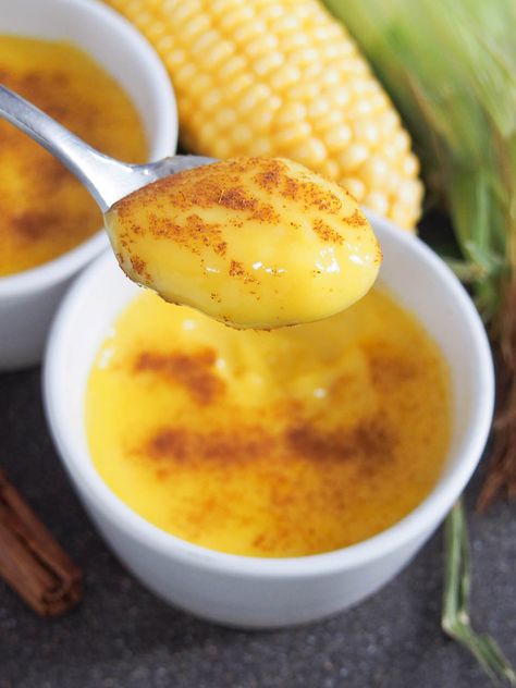 Essen, American Recipes, Easy American Recipes, Easy Custard, Brazilian Desserts, Corn Dishes, Corn Pudding, Tasty Dessert, Corn Cakes