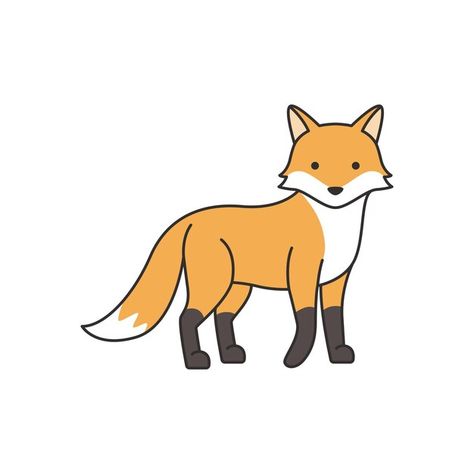 Vector cute cartoon fox vector illustrat... | Premium Vector #Freepik #vector