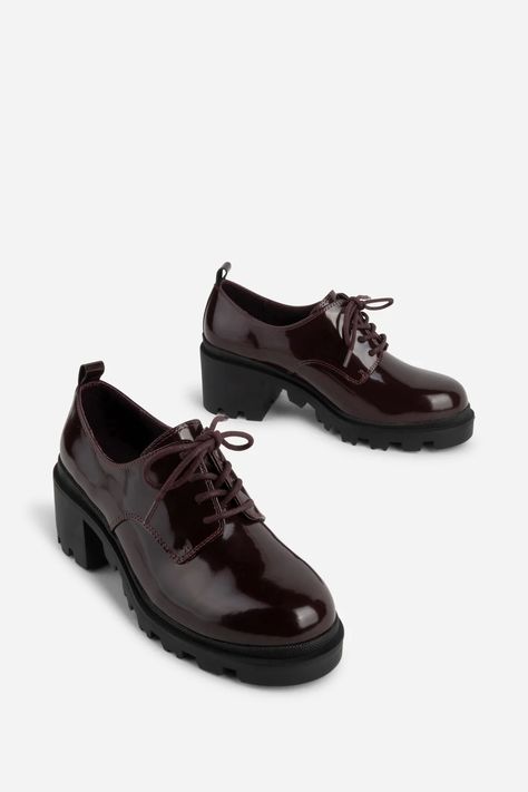 STREETER HEELED OXFORD Platform Lace Up Shoes, Vintage Oxford Shoes, Platform Oxfords, In My Era, Oxford Platform, Oxford Heels, Denim Hat, Popular Shoes, A Perfect Circle