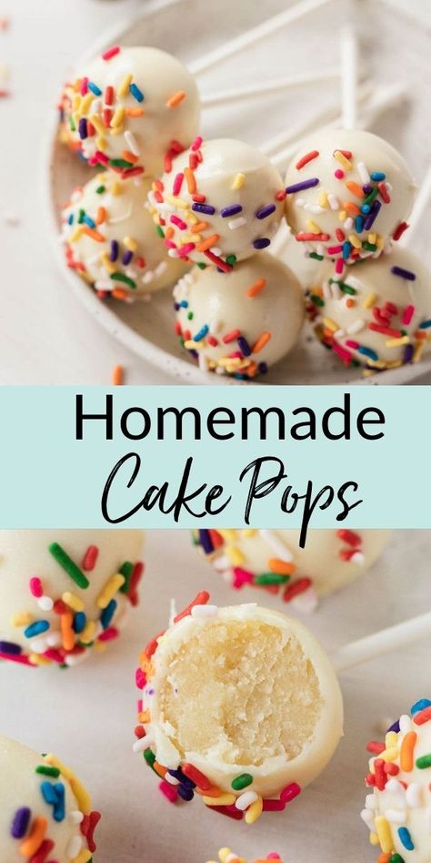 Vanilla Cake Pop Recipe, Homemade Cake Pops, Cake Crumble, Live Well Bake Often, Cake Pop Recipe Easy, Homemade Vanilla Cake, Cake Ball Recipes, Cake Ball, Cake Pops How To Make