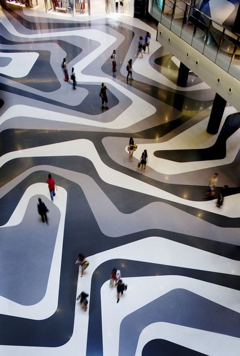 Woha, Singapore. Entertainment retail development. معرض فني, Paving Pattern, Mall Design, Floor Patterns, Architecture Firm, Floor Design, Urban Landscape, Retail Design, Urban Design