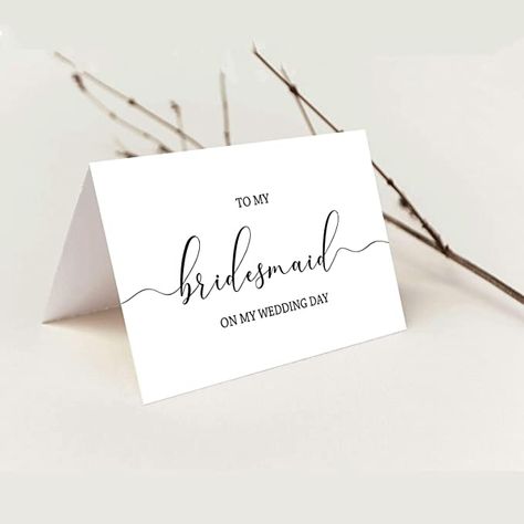 Amazon.com : to My Bridesmaid on My Wedding Day, to My Bridesmaid, Wedding Day Cards, Bridal Party Wedding Day, Thank You Card : Office Products Wedding Day Cards, My Wedding Day, March 2024, Bridesmaid Wedding, Office Products, My Wedding, Wedding Bridesmaids, Party Wedding, Wedding Cards