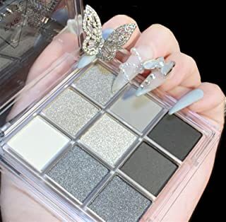 Amazon.ca : glitter eyeshadow Silver Smokey Eyeshadow, Cool Toned Eyeshadow Palette, Smokey Eyeshadow Palette, Grey Eyeshadow, High Pigment Eyeshadow, White Eyeshadow, Performance Makeup, Black Smokey, Eyeshadow Collection