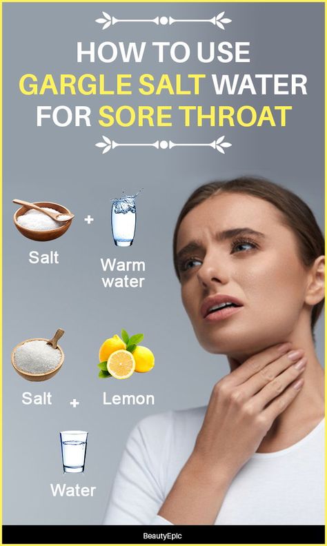 Gargle Salt Water, Sore Throat Remedies For Adults, Gargle For Sore Throat, For Sore Throat, Best Cough Remedy, Throat Remedies, Sore Throat Remedies, Cold And Cough Remedies, Sick Remedies