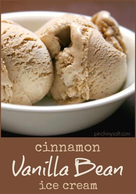 Ice Cream Machine Recipes Cuisinart, Cinnamon Ice Cream Recipe, Christmas Pies, Vanilla Bean Recipes, Cream Eggs, Ice Cream Recipes Machine, Electric Ice Cream Maker, Cuisinart Ice Cream, Cuisinart Ice Cream Maker