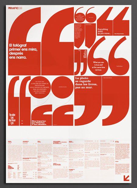 Wonderful display of quote marks in this poster, via Tundra Blog. Quote Layout, Posters Typography, 타이포그래피 포스터 디자인, Event Poster Design, Design Editorial, Typographic Poster, Publication Design, Graphic Quotes, Grid Design