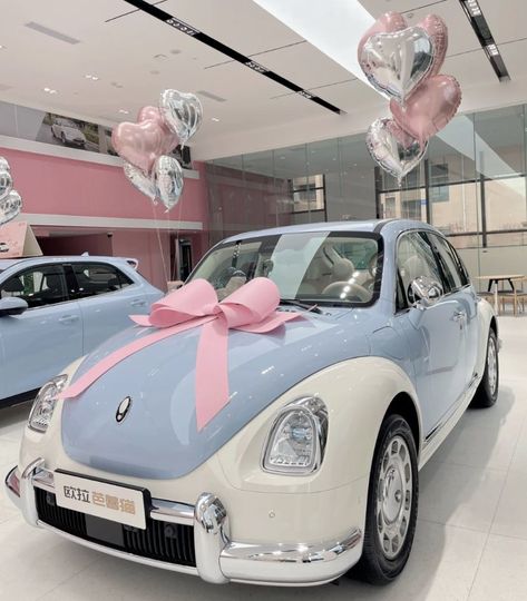 Car Deco, Girly Car, Cute Car Accessories, Pink Car, Classy Cars, Va Va Voom, Car Personalization, Pretty Cars, Vw Beetle