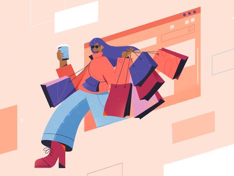 E Commerce Website Design, Website Design Trends, Flat Design Illustration, E Commerce Website, Website Illustration, Article Design, Cute Couple Art, Business Advertising Design, Flat Illustration