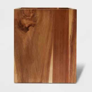 Shop Target for bathroom wastebasket Bathroom Accessories you will love at great low prices. Free shipping on orders of $35+ or same-day pick-up in store. Wood Trash Can, Modern Powder Rooms, Modern Powder Room, Bathroom Dispensers, Bathroom Waste Basket, Wood Waste, Wood Bath, Bamboo Bathroom, Glam Bedroom