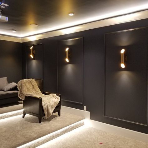 Theatre Room Ideas, Basement Movie Room, Small Home Theaters, Movie Theater Rooms, Home Theater Room Design, Theater Room Design, Media Room Design, Home Cinema Room, Home Theater Decor