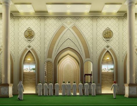 Mehrab Design Mosque, Masjid Mehrab Design, Mihrab Design Modern, Masjid Interior Design, Masjid Interior Design Modern, Small Mosque Design Interior, Masjid Interior, Mihrab Masjid, Interior Masjid