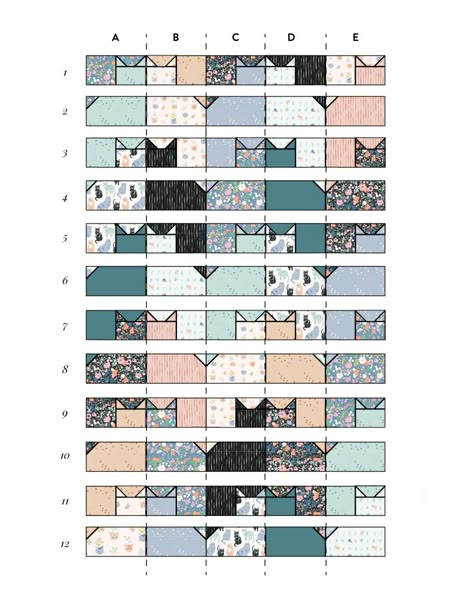 Pandas In Sweaters Quilt, Quilts For Beginners Patterns, Peeping Cats Quilt, Free Cat Quilt Block Pattern, Epp Quilt Patterns, Hex Quilt, Easy Quilt Patterns Free, Simple Quilt Pattern, Free Quilt Patterns For Beginners