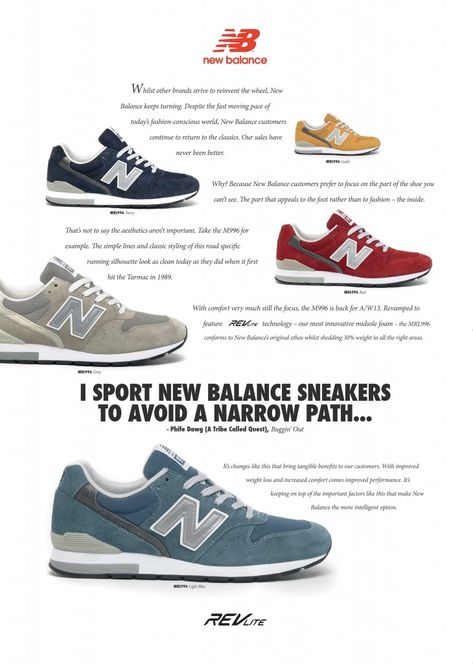 New Balance 996 OG Style Advert size? Exclusive. New Balance Advertising, New Balance 996 Outfit, Shoe History, Nb Outfit, Shoes Types, New Balance 996, New Balance Classics, Shoe Poster, New Balance Trainers