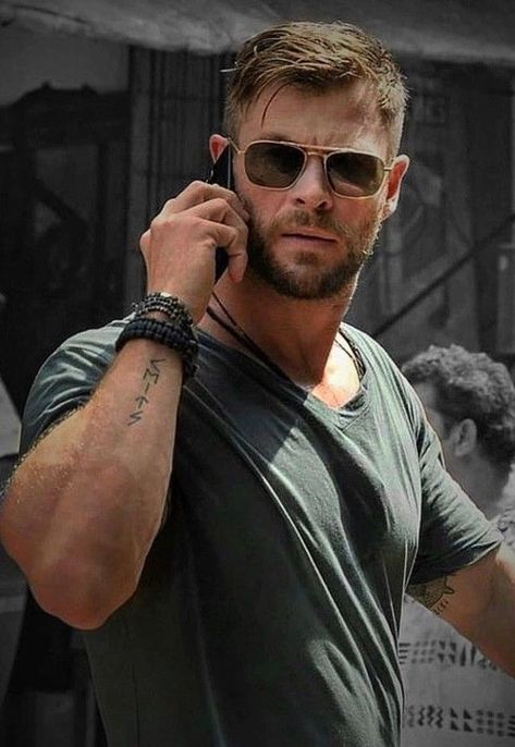 Tattoo Quote, Liam Hemsworth, Chris Hemsworth, A Man, Tattoo Ideas, Sunglasses, Tattoos