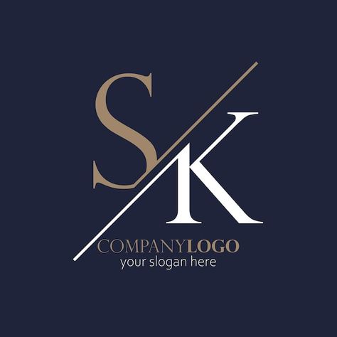 Sk Logo, Wedding Mehendi, Elegant Logo, Letter K, Ex Libris, Art Logo, Premium Vector, Graphic Resources, Carnival