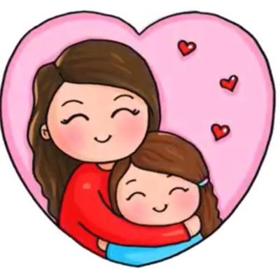 Profile: Mommy  Daughter Piñatas 💖🥳 - OfferUp Mother And Daughter Drawing, Mom Drawing, Draw So Cute, Beautiful Pencil Drawings, Mother Daughter Art, Mom Art, Cute Kawaii Drawings, Cute Easy Drawings