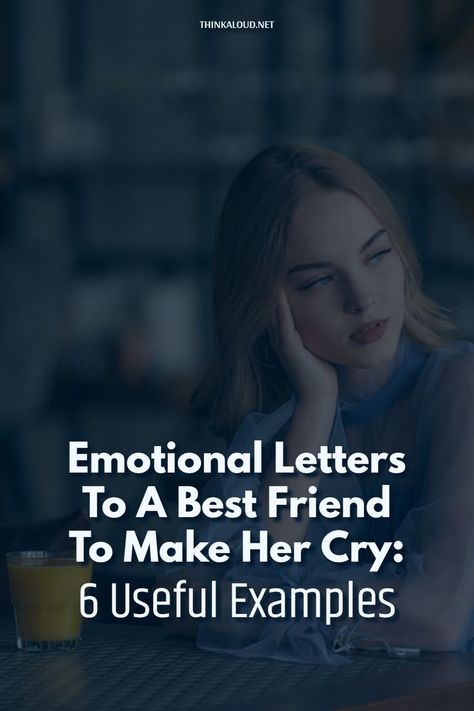 Sometimes we want to say how we feel, but it’s just so difficult to find the right words. We fear that we’ll say something wrong or it won’t sound as good as we imagined it in our heads. If you’re looking for inspiration, then I’ve prepared 6 emotional letters you can send to your best friend to make her cry. How To Say I Love You To Best Friend, Emotional Letters For Best Friend, Writing To Best Friend, A Letter To A Best Friend, To My Best Friend Letter, Something For Best Friend, Emotional Things To Say To Your Best Friend, Emotional Messages For Best Friend, Things To Say To Your Friend