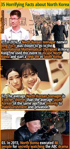 Cool History Facts, Resident Games, Facts About Korea, Horrifying Facts, Facts About North Korea, Funny History Facts, North Korea Facts, History Fun Facts, Facts About Japan