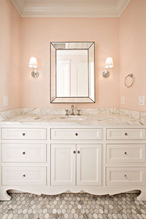 This example of classic traditional architecture from The Fox Group will inspire your design plans! Come see more lovely interior design and home construction ideas. #architecture #interiordesign #traditional #classic #thefoxgroup Home Construction Ideas, The Fox Group, Fox Group, Shower Makeover, Top Bathroom Design, French Country Bathroom, Latest Interior Design Trends, Construction Ideas, French Pink