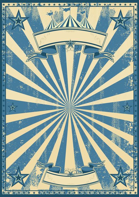 Blue circus retro vector illustration Cirque Vintage, Circus Background, Retro Circus, Vintage Circus Posters, Circus Poster, Stall Shower Curtain, Blue Duvet, Circus Tent, Blue Duvet Cover