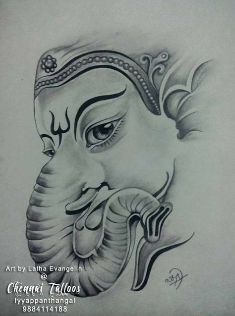 lord ganesh drawing #lordganeshtattoo #drawing #lordganesh #ganeshdrawing #tattooidea #ganeshadrawing #lordganeshpencilsketch #chennaitattooshop Pinterest Drawings, Ganesh Drawing, Ganesha Sketch, Om Symbol Art, Japanese Flower Tattoo, Ganesha Drawing, Ganesh Art Paintings, Ganesh Lord, Side Face