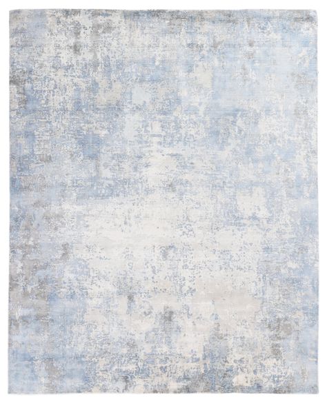 Exquisite Rugs Murano Hand-Knotted Area Rug in Silver/Blue | Perigold Rug Studio, Rug Guide, Blue Area Rug, Bamboo Silk, Perfect Rug, Blue Area, Exquisite Rugs, Cotton Rug, Hand Loom