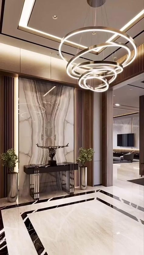 Luxury Entrance Hall, Luxury Entrance, Luxury Interior Design Living Room, Luxury Ceiling Design, Live Room, Luxury Living Room Decor, House Outer Design, Luxurious Interior Design, Home Hall Design