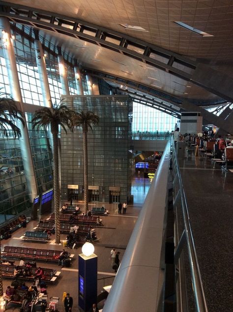 Qatar Airport Aesthetic, Airport Arrival Aesthetic, 4am At The Airport Aesthetic, Doha Airport, Airport Aesthetics, Pink Neon Wallpaper, Hamad International Airport, Airport Vibes, Airport Aesthetic