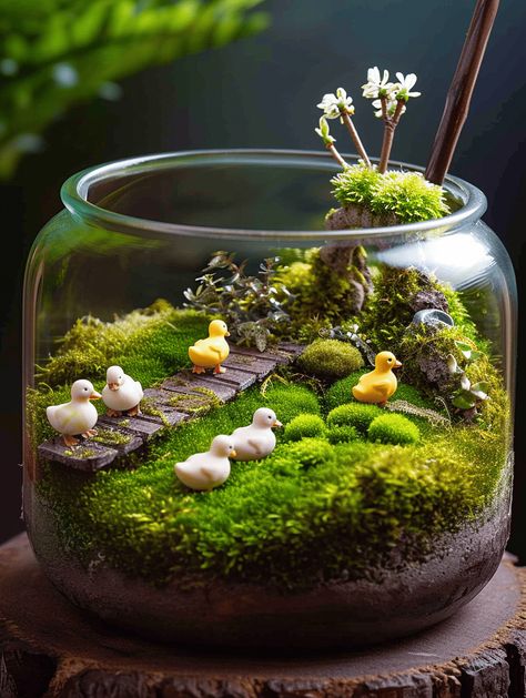 Best Terrarium Plants, Fairy Terrarium, Plant Styling, Plants In Jars, Small Terrarium, Mini Zen Garden, Beautiful Terrariums, Succulent Garden Design, Mini Terrarium