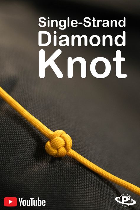 Stopper Knot Tutorial, Paracord Knots Tutorial, Stopper Knot, Strong Knots, Diamond Knot, Decorative Knots, Thick Thread, Paracord Tutorial, Paracord Diy