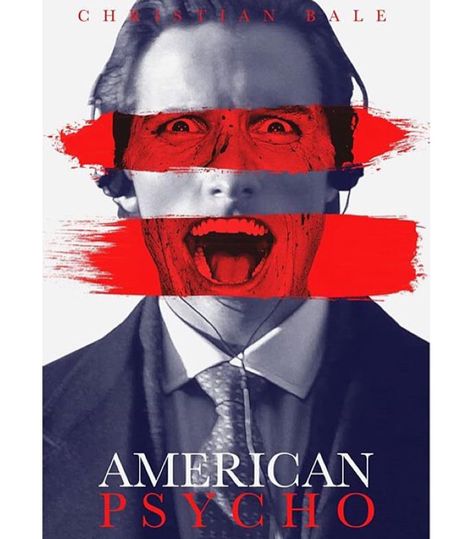 Patrick Bateman, Horror Movie Posters, Movie Wallpapers, Christian Bale, Horror Art, Music Art, Horror Movies, Painting Ideas, Superman