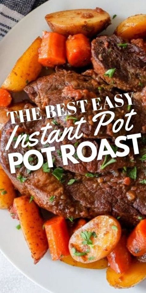 Instant Pot Pot Roast Recipe, Instant Pot Roast, Instant Pot Pot Roast, Chuck Roast Recipes, Instant Pot Pasta Recipe, Pot Roast Recipe, Family Fresh Meals, Roast Beef Recipes, Best Instant Pot Recipe