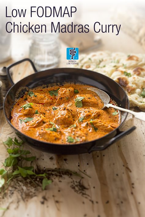 🍛✨ Spice up your week with a delicious Low FODMAP Chicken Madras Curry! 🌶️🐔 This flavorful dish is not only easy to make but low in FODMAPs. Perfect for those with IBS! Low Fodmap Chicken Curry Recipe, Low Fodmap Chicken Curry, Chicken Thigh Recipes Low Fodmap, Monash Low Fodmap Recipes, Low Fodmap Turkey Recipes, Low Fodmap Spices, Low Fodmap Chinese Recipes, Low Fodmap Indian Recipes, Low Fodmap Curry Recipes