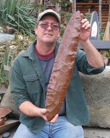 FLINTKNAPPING DIGEST: THE ORCUTT SYNDROME Obsidian Blade, Stone Age Tools, Stone Age Art, Native American Tools, Arrowheads Artifacts, Flint Knapping, Rocks And Fossils, Indian Artifacts, Native American Artifacts