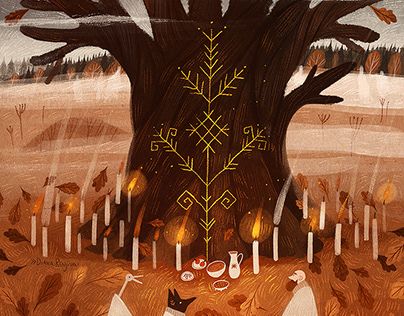 Arte Folk, Witch Art, Folk Tales, Samhain, Freelance Illustrator, Yule, Book Illustration, In The Woods, Aesthetic Art