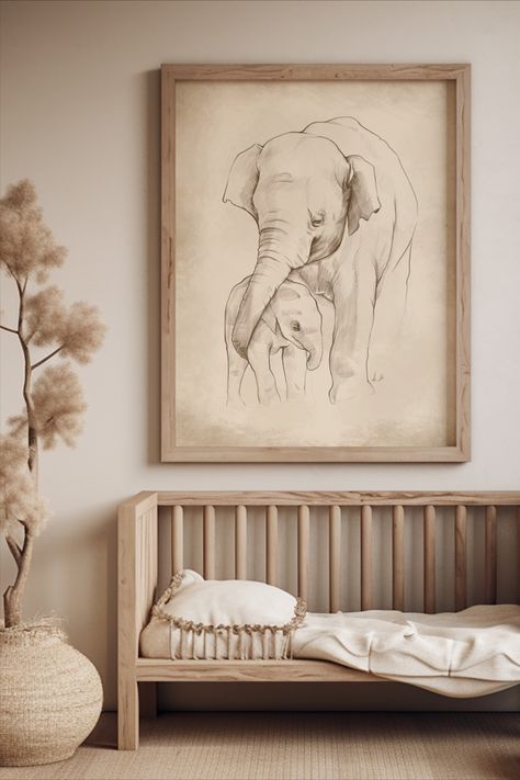 Safari Animal Wall Art, Bedroom Drawing, Animal Wall Art Nursery, Mother Child, Safari Nursery, Bedroom Prints, Animal Nursery, Safari Animals, Animal Wall Art