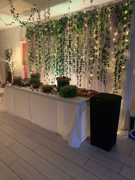 Garden Of Lights Prom, Mid Summer Nights Dream Prom Theme, Fantasy Homecoming Theme, Prom Themes Enchanted Garden, Prom Garden Decorations, Vine Themed Party, Garden Theme Prom Decorations, Enchanted Forest Ball Theme, Prom 2023 Theme