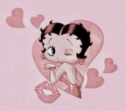 not my pic ୨୧ creds: unknown Betty Boop Classic, Betty Boop Art, Betty Boop Pictures, Mickey Minnie, Betty Boop, Wall Collage, Hello Kitty, Lips, Kitty