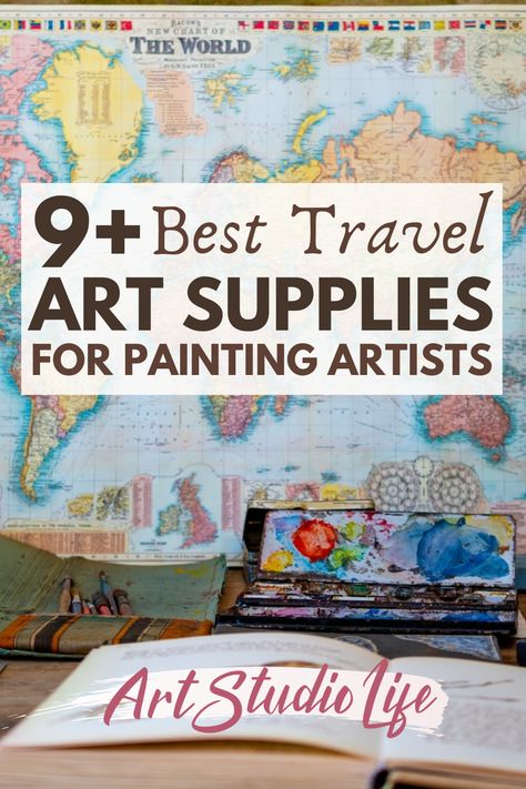 Discover how to pack your art supplies for travel, along with the best supplies to take with you. So that you can easily paint and do art when traveling! Traveling Art Supplies, Travel Art Supplies, Travel Sketching, Art Supplies List, Journal Tips, Encouraging Art, Travel Art Kit, Art Supplies Bag, Artistic Painting