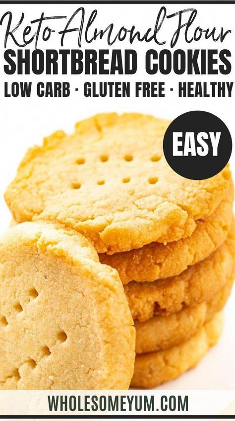 Almond Flour Shortbread Cookies, Keto Shortbread Cookies, Almond Flour Shortbread, Keto Shortbread, Recipe With Almond Flour, Gluten Free Shortbread Cookies, Almond Flour Recipes Cookies, Galletas Keto, Shortbread Cookies Recipe