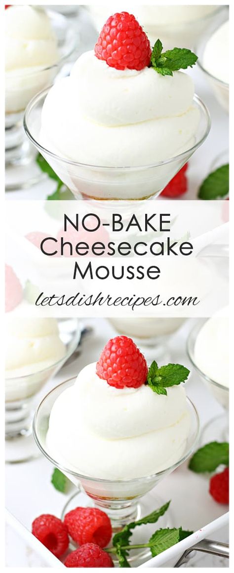 Cheesecake Mousse Recipe, Mousse Desserts, Recipe Cheesecake, Dessert Cheesecake, Dessert Parfait, Homemade Snickers, Fitness Humor, Cheesecake Dessert, Cheesecake Mousse