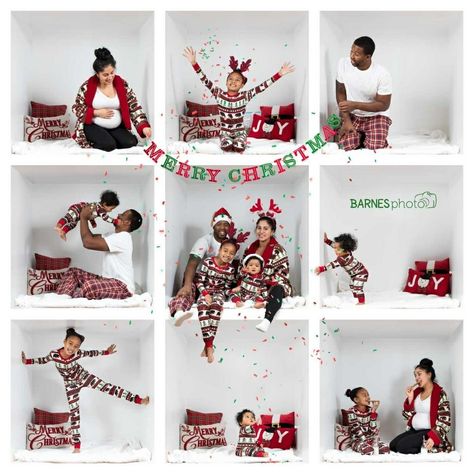 Cube Photography, Outdoor Christmas Photos, Photography Boxes, Christmas Outfit Inspiration, Christmas Pic, Christmas Baby Pictures, Christmas Poses, Christmas Signs Diy, Family Christmas Card Photos